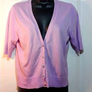 7th Avenue Design Studio by NY INC  Women's Light Purple Cardigan Sz M